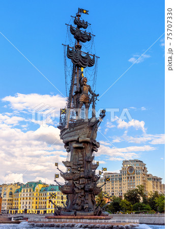 Monument to emperor Peter the Great, Moscow, Russia Monument to emperor Peter the Great, Moscow, Russia 75707330