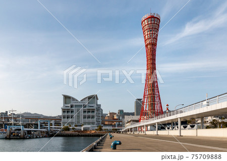 神戸　ハーバーランドの夕景 75709888