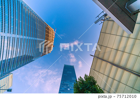 日本の東京都市景観　東京駅八重洲口再開発などを望む 75712010