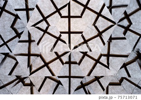 背景素材・万華鏡で見た障子6 75713071