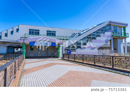 埼玉の都市風景 鷲宮駅西口周辺の風景 75713381