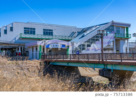 埼玉の都市風景 鷲宮駅西口周辺の風景 埼玉の都市風景 鷲宮駅西口周辺の風景 75713386