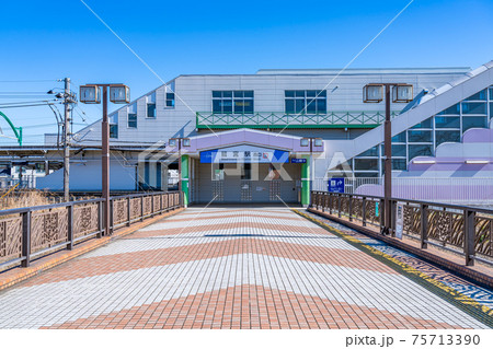 埼玉の都市風景 鷲宮駅西口周辺の風景 75713390