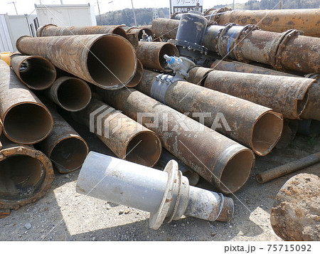 大震災後水道本管の耐震化が進んでいます 75715092