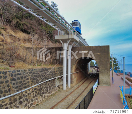 Scenery of Haeundae Sky Capsule, Busan, South Korea, Asia. 75715994