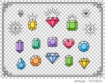 Jewel and frame set 75718221