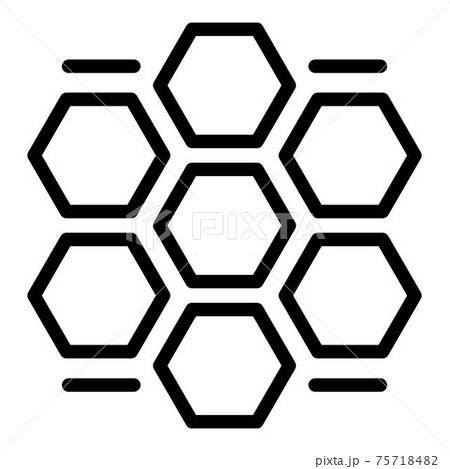 Honey comb procedure icon, outline style 75718482
