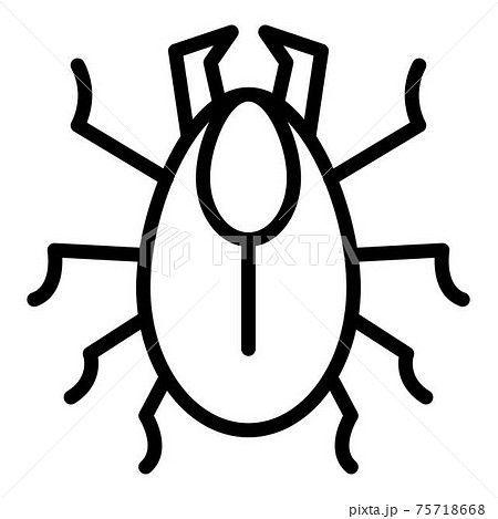 Annelid bug icon, outline style Annelid bug icon, outline style 75718668