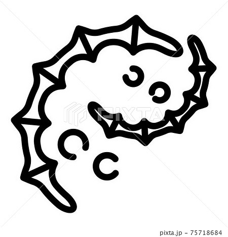 Biology parasite icon, outline style 75718684