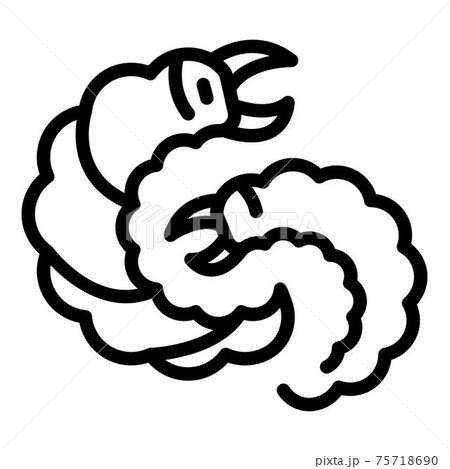 Farm parasite icon, outline style 75718690