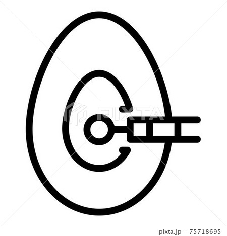 Hospital anesthesia mask icon, outline style Hospital anesthesia mask icon, outline style 75718695