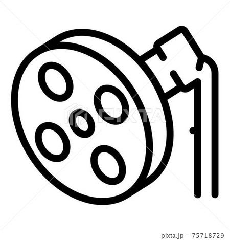 Surgery lamp icon, outline style 75718729