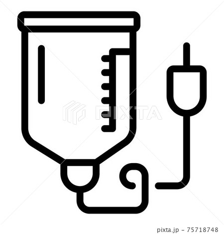 Anesthesia package icon, outline style Anesthesia package icon, outline style 75718748