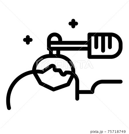 Man anesthesia icon, outline style 75718749