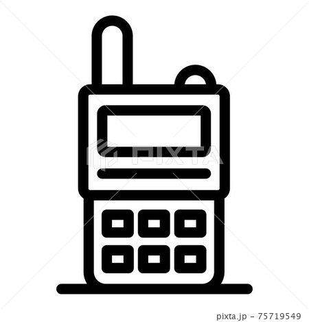 Walkie talkie icon, outline style 75719549