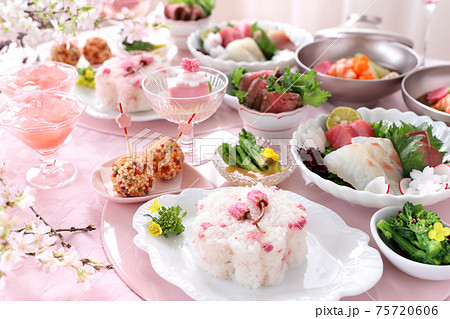 お花見ランチ　お花見御膳　さくら御膳　桜御膳　おうちでお花見 75720606