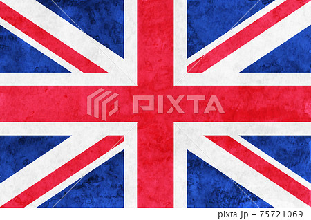 イギリス　 国旗　和紙　水彩