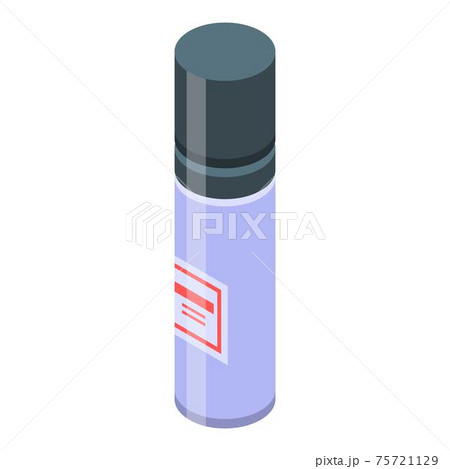 Perfume tube icon, isometric style 75721129