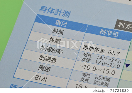 人間ドック検査 身体計測 人間ドック検査 身体計測 75721889