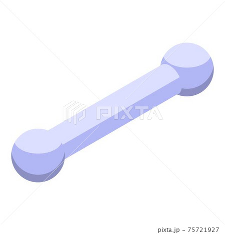 Ball piercing icon, isometric style Ball piercing icon, isometric style 75721927