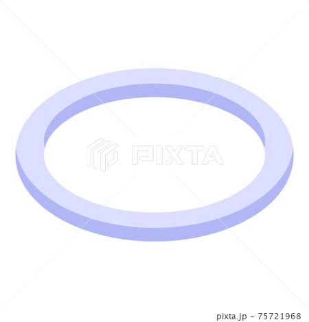 Circle piercing icon, isometric style Circle piercing icon, isometric style 75721968
