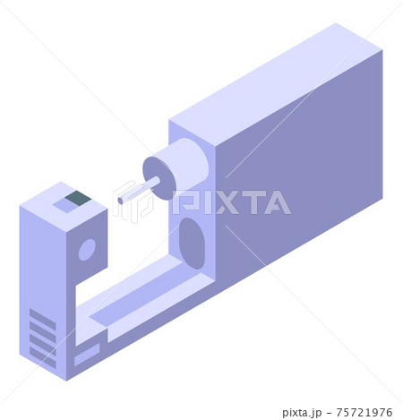 Piercing tool icon, isometric style 75721976