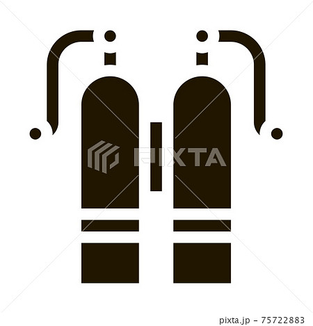 Oxygen Cylinder Icon Vector Glyph Illustration 75722883