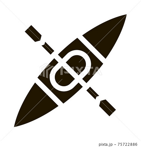 Kayak Icon Vector Glyph Illustration 75722886