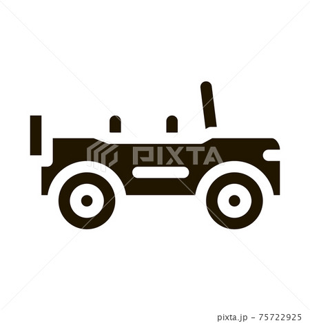 Automobile Icon Vector Glyph Illustration Automobile Icon Vector Glyph Illustration 75722925