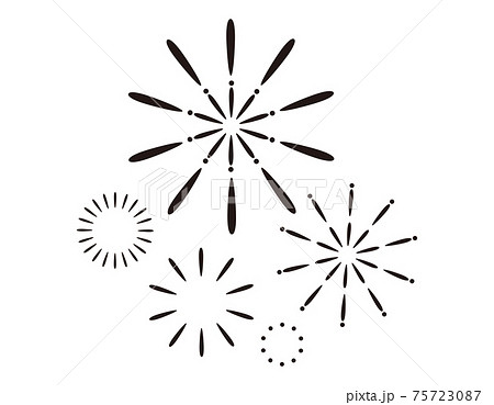 打ち上げ花火のベクターイラストのイラスト素材 打ち上げ花火のベクターイラストのイラスト素材