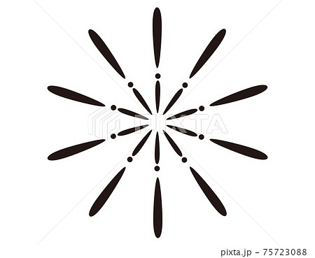 打ち上げ花火のベクターイラストのイラスト素材