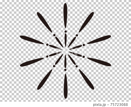 打ち上げ花火のベクターイラスト 75723088