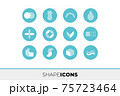 幾何学的な図形のアイコン素材 75723464