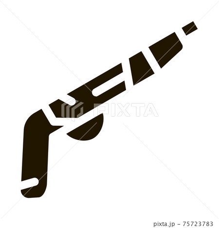 Gun Pistol Icon Vector Glyph Illustration 75723783