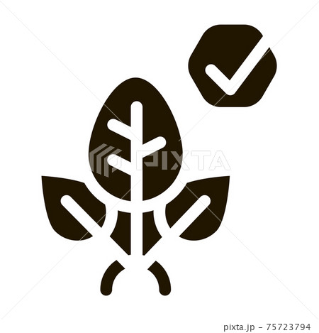 Plant Access Mark Icon Vector Glyph Illustration 75723794