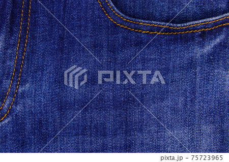 Jeans texture background. Part of the blue jeans 75723965