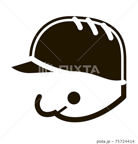 Baseball Helmet Icon Vector Glyph Illustration Baseball Helmet Icon Vector Glyph Illustration 75724414