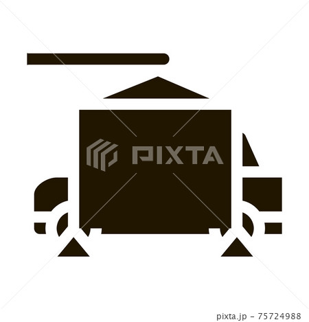Evacuating Car Icon Vector Glyph Illustration 75724988