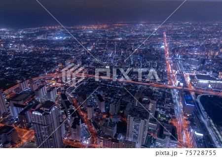 あべのハルカス 夜景 75728755