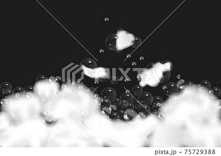 Sparkling shampoo and bath lather vector illustration. 75729388