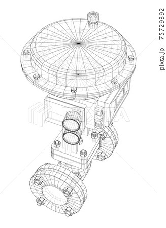 Valve with automatic electro-actuated. Vector Valve with automatic electro-actuated. Vector 75729392