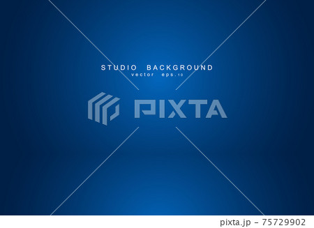 Empty blue studio room Backdrop. Light interior with copyspace Empty blue studio room Backdrop. Light interior with copyspace 75729902