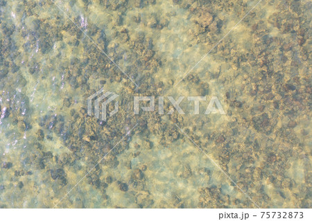 Aerial top view of clear blue turquoise seawater, Andaman sea in summer season. Water in ocean material surface pattern texture wallpaper background. 75732873
