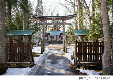 綴子神社　秋田県　北秋田市 75733052