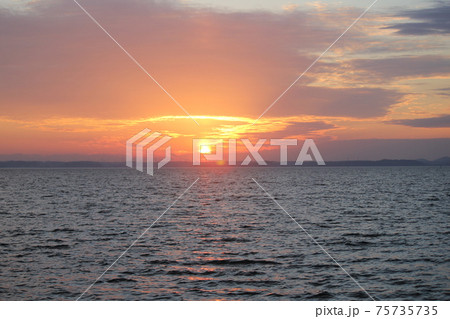 浜名湖の夕日 75735735