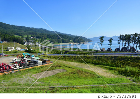 2020年、釜石駅から陸前山田駅までの三陸鉄道リアス線風景と車窓からの風景 2020年、釜石駅から陸前山田駅までの三陸鉄道リアス線風景と車窓からの風景 75737891