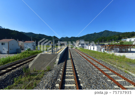 2020年、釜石駅から陸前山田駅までの三陸鉄道リアス線風景と車窓からの風景 2020年、釜石駅から陸前山田駅までの三陸鉄道リアス線風景と車窓からの風景 75737935