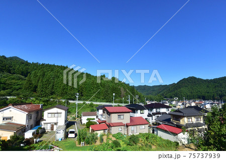 2020年、釜石駅から陸前山田駅までの三陸鉄道リアス線風景と車窓からの風景 2020年、釜石駅から陸前山田駅までの三陸鉄道リアス線風景と車窓からの風景 75737939