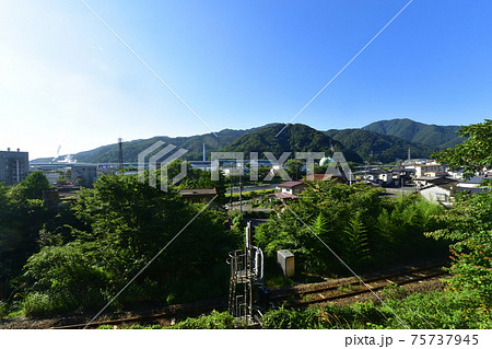 2020年、釜石駅から陸前山田駅までの三陸鉄道リアス線風景と車窓からの風景 75737945