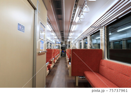 2020年、釜石駅から陸前山田駅までの三陸鉄道リアス線風景と車窓からの風景 75737961